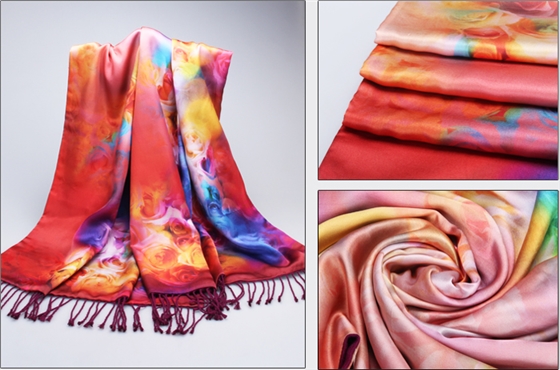 真絲披肩 印花披肩