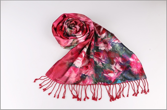 真絲披肩 印花披肩 女士披肩