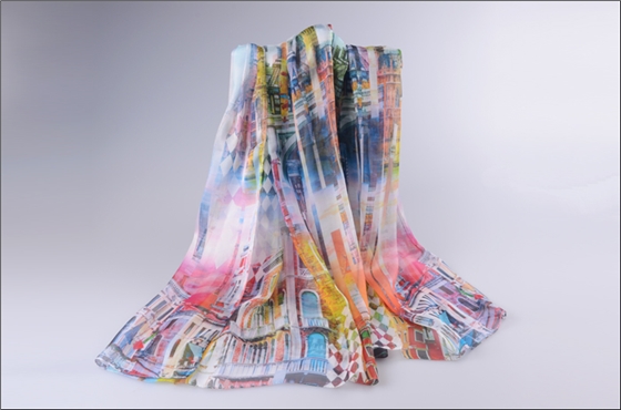 真絲圍巾 女士圍巾 圍巾批發(fā) 印花圍巾