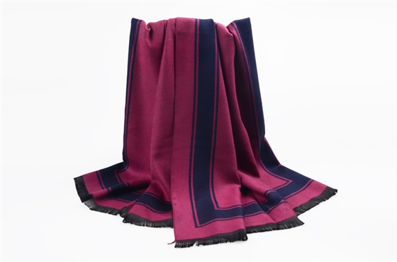 女士邊框披肩,提花邊框披肩,秋冬女士披肩,女士時尚披肩