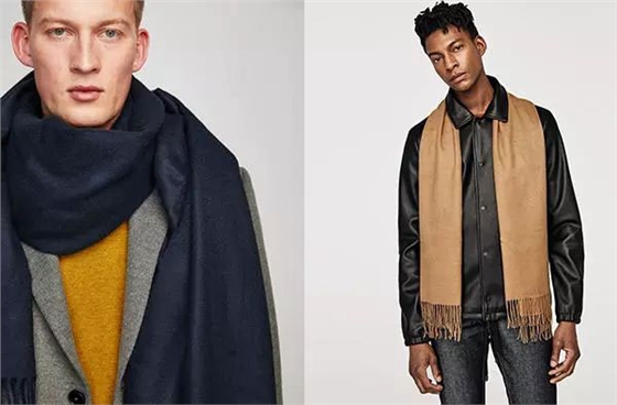 男士羊毛圍巾