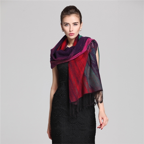 真絲油畫(huà)披肩