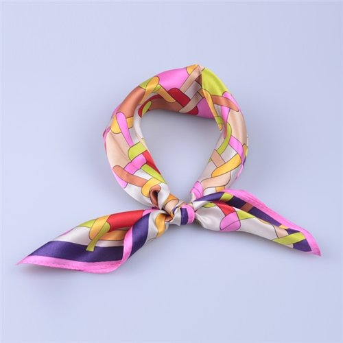 真絲素縐緞圍巾