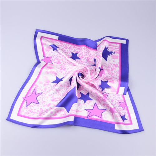 高檔素縐緞方巾