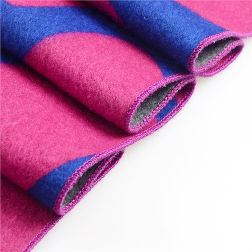 秋冬印花開(kāi)叉披肩