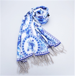 青花瓷復(fù)合披肩