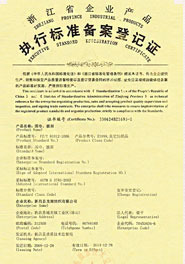 龍翔執(zhí)行標準登記證