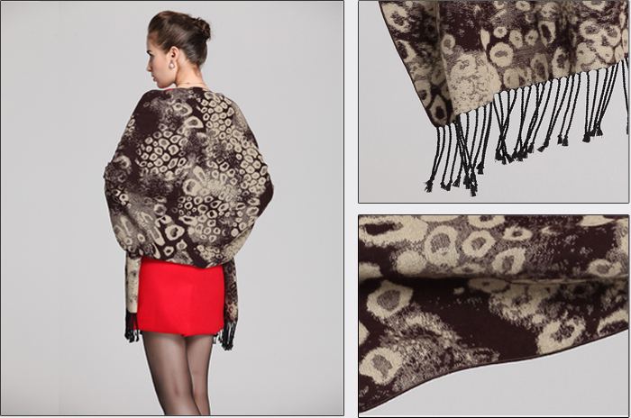 真絲披肩 提花披肩