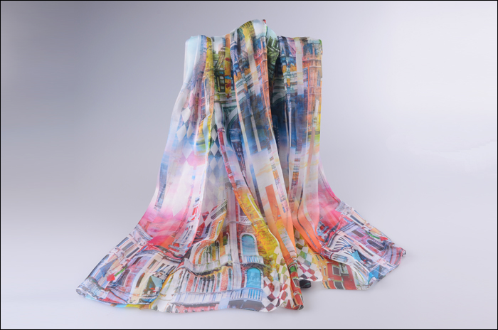 真絲圍巾 女士圍巾 圍巾批發(fā) 印花圍巾