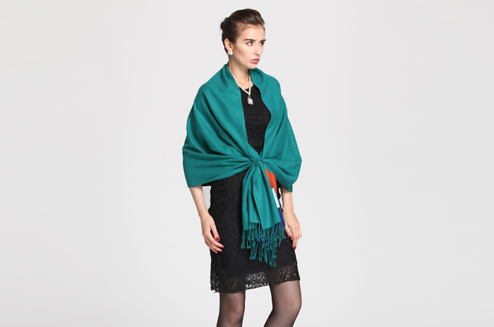 素色條紋披肩 拉絨披肩 素色條紋披肩 拉絨披肩