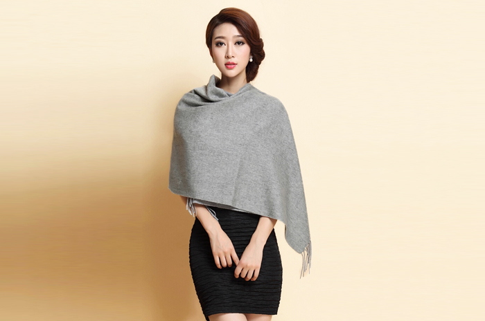 羊絨披肩 純色披肩 圍巾披肩