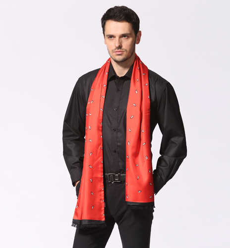 印花圍巾 男士圍巾 圍巾定制