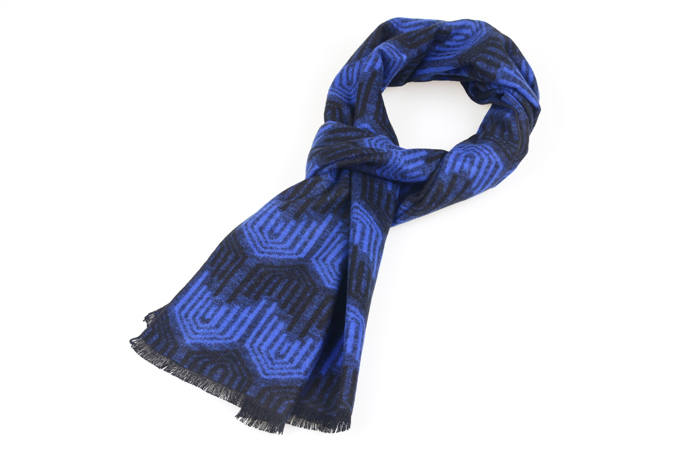 蠶絲圍巾效果圖