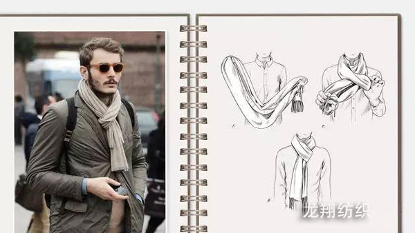 男士圍巾簡(jiǎn)單圍法1