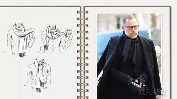 男士圍巾簡(jiǎn)單圍法4