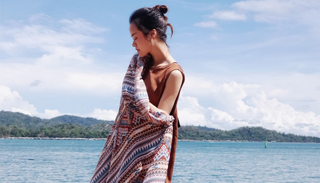 棉麻長款民族風女士披肩