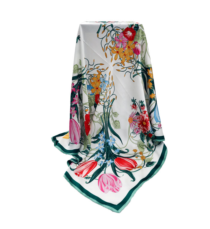 繁花似錦絲巾整體圖