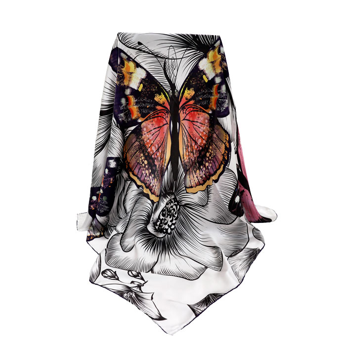 蝴蝶之夢絲巾整體圖