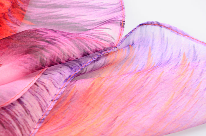 繽紛絢爛絲巾細節(jié)圖