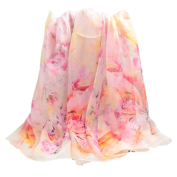 花團(tuán)錦簇絲巾